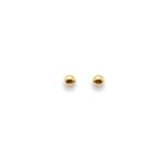 Earring - Yellow Gold - Boule lisse