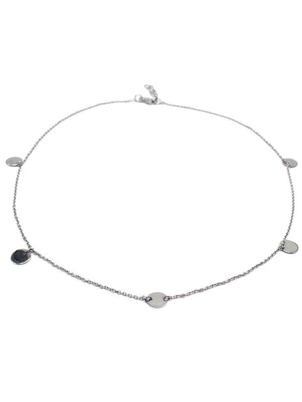 W:3.70g White Gold Solid Circle F:750