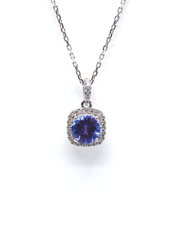 Pendant - Tanzanite with Diamonds