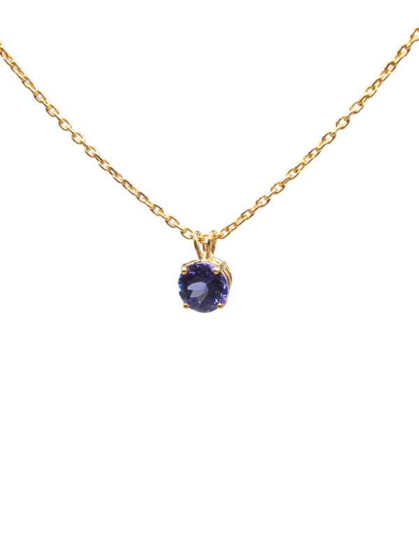 Necklace - Yellow Gold with Tanzanite