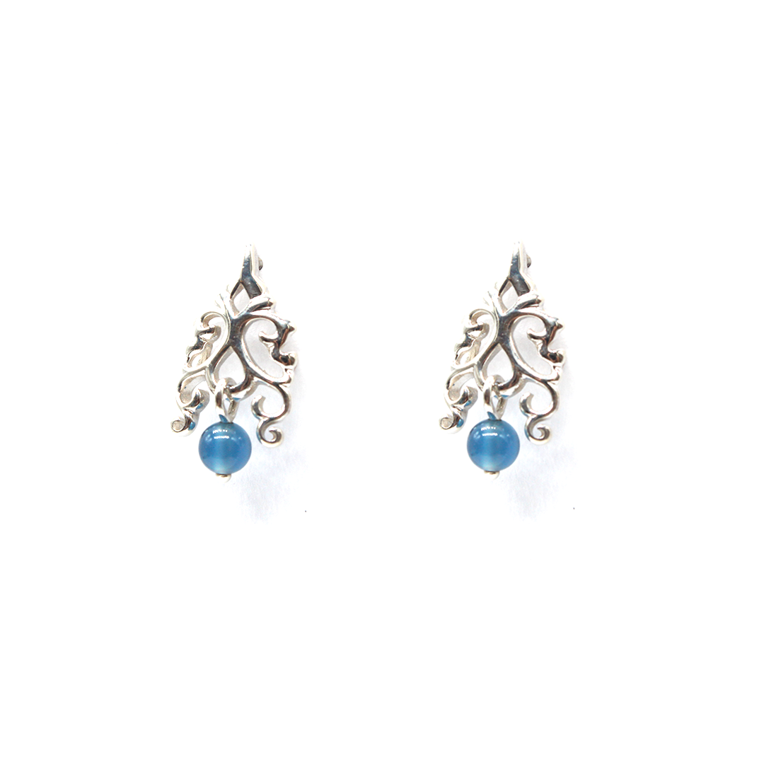 Arborensans - Earrings with Calcedonie