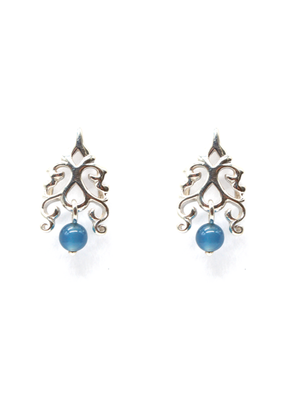 Arborensans - Earrings with Calcedonie