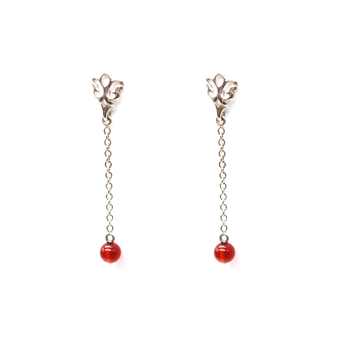 Arboresans - Earrings Garnet Drops
