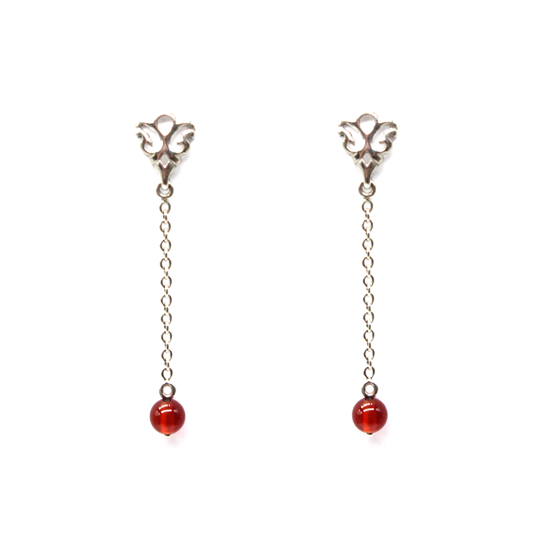 Arboresans - Earrings Garnet Drops