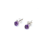 Earrings - Silver Amethyst