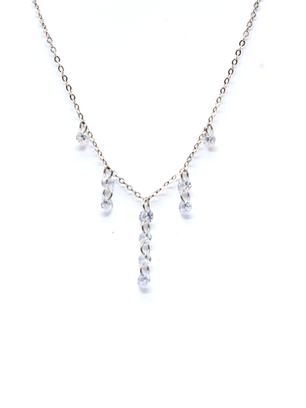 Necklace - Zirconia Drop