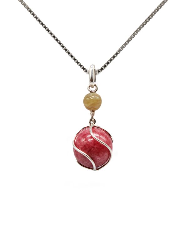 Pendant - Japse and Quartz