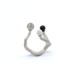 Ring - Koray - Silver with Labradorite, Onyx et Howlite