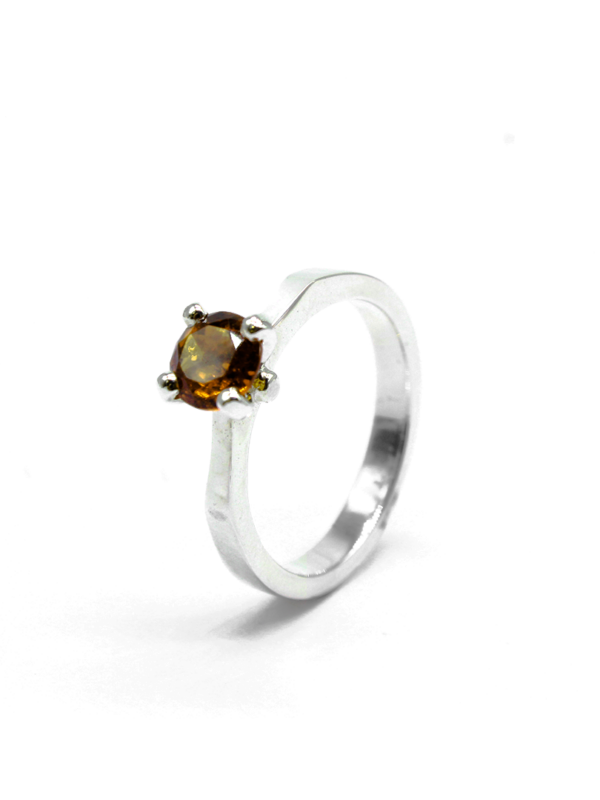 Ring - Silver with Citrine imperial