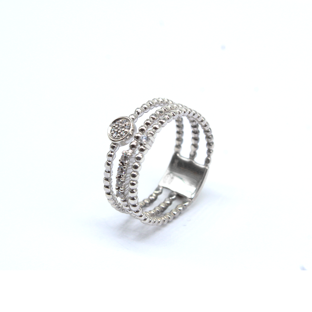 Ring - Zirconia Silver